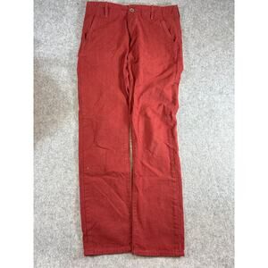 Levis Chino Pants Mens 31x32 Red Straight Leg White Tab Trousers Y2K Streetwear